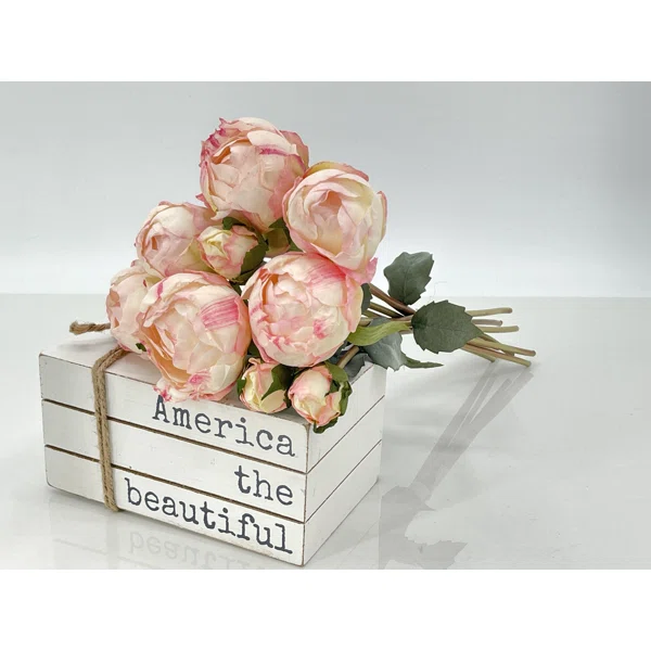 Dried Look Peonies | 9 Stems Artificial Wedding | Home Decoration | Gifts | Decor Floral Flowers - Image 2